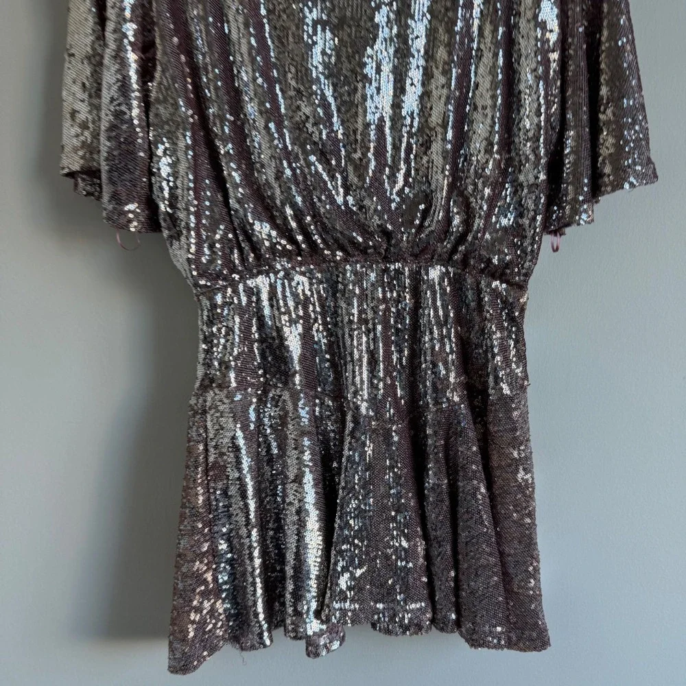 Free People Manuka‎ Sequin Mini Dress Size Medium